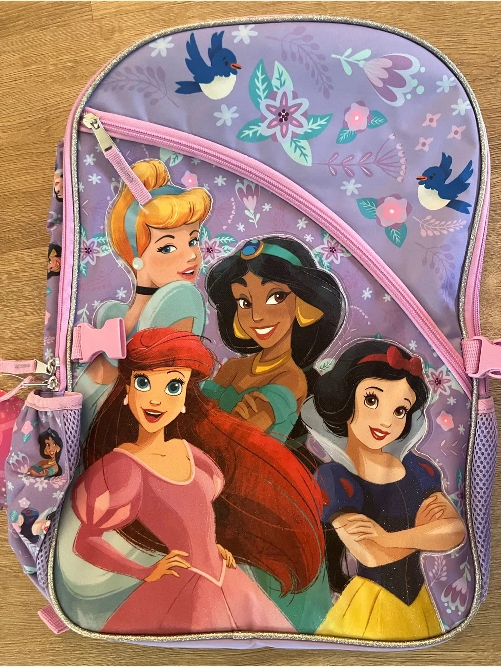 Disney Princess Backpack with Detachable Lunch Box Cinderella Snow White Ariel
